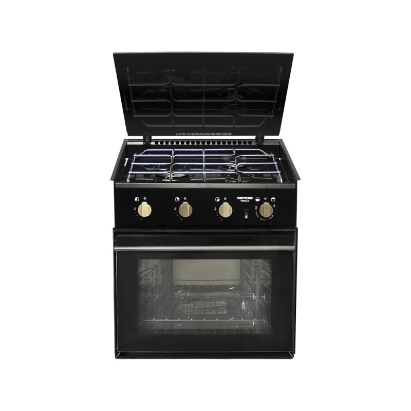 Cuisinière 3 Feux Gaz, Four et Grill 36L THETFORD Triplex Cuisinière 3 Feux Gaz, Four et Grill 36L THETFORD Triplex