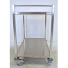 BOBET - Chariot Inox Polyvalent 2 Plateaux Charge 50kg - 8090