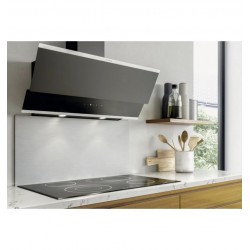 SILVERLINE - Hotte Décorative Murale Luko 90cm Noir/Inox - H22190 009