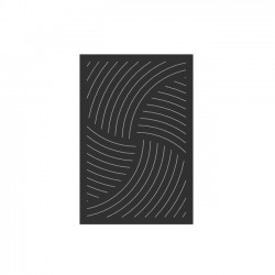 Plaque de Protection Murale Pour Poêle LE MARQUIER Vintage 80x120cm Noire
