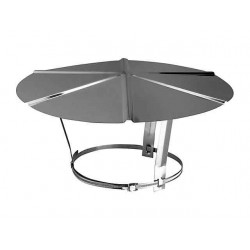 Chapeau Réglable Inox WESTAFRANCE Diamètre 140-200mm Pour Conduit De Cheminée Flexible