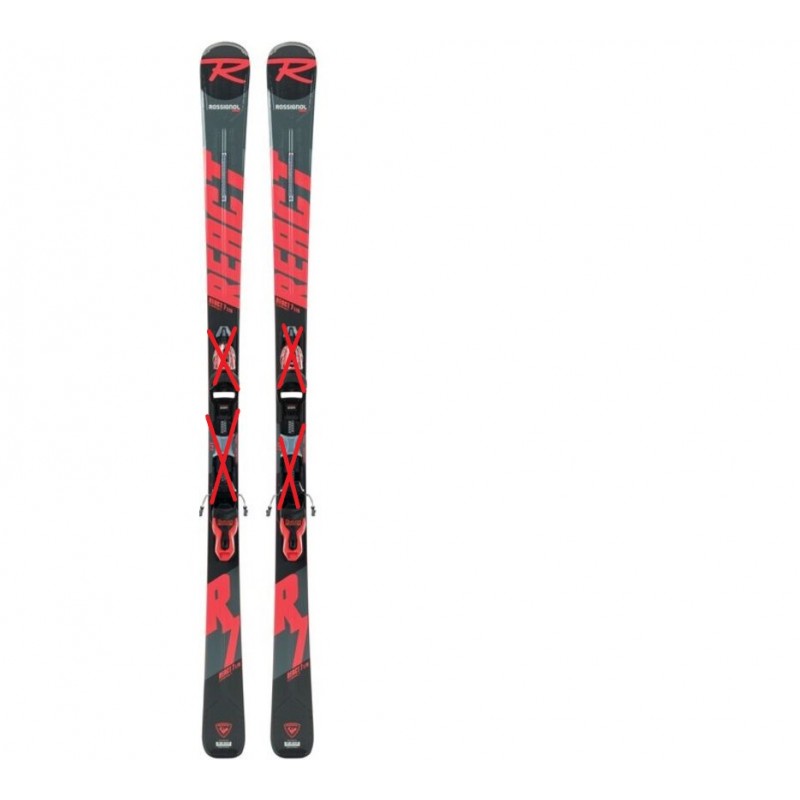 Skis Alpins ROSSIGNOL REACT 7 LTD Compact Unisexe Skis Alpins ROSSIGNOL REACT 7 LTD Compact Unisexe