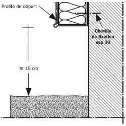 Profilés de Départ Goutte d'Eau ITE (Isolation Thermique par l'Extérieur)