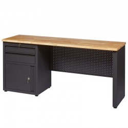Etabli d'Atelier FEROCE 2 tiroirs + 1 caisson avec serrures Charge 400kg