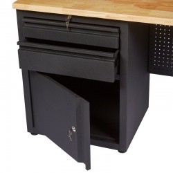 Etabli d'Atelier FEROCE 2 tiroirs + 1 caisson avec serrures