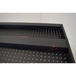 Etabli d'Atelier Noir Métallique FEROCE 2 tiroirs + 1 caisson avec serrures Pas Cher