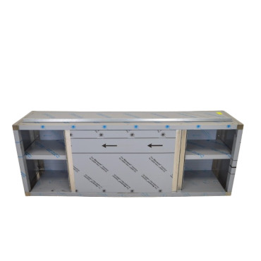 Meuble Buffet Inox Portes Coulissantes 180x40cm