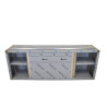 Meuble Buffet Inox Portes Coulissantes 180x40cm