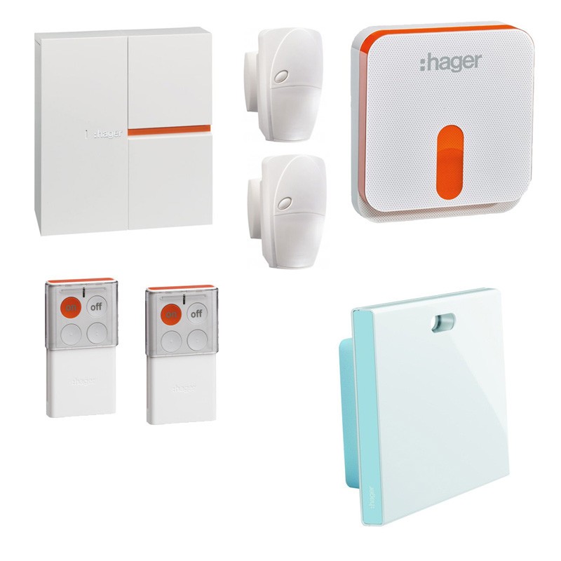 Pack Alarme HAGER Sepio Connecté Domotique Coviva Logisty Avec Sirène Extérieur et Flash Vocale Pack Alarme HAGER Sepio Connecté Domotique Coviva Logisty Avec Sirène Extérieur et Flash Vocale