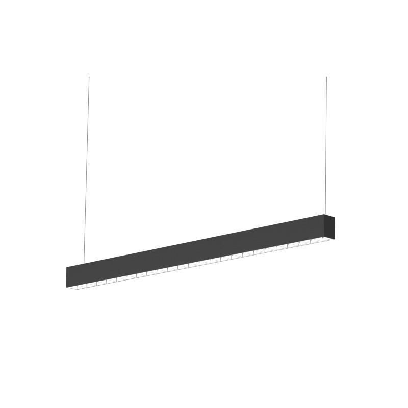 Ligne Luminaire LED TANGO 1,2M 4000K Aluminium Noir - TANGOBBN