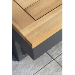 Salon Bas de Jardin DCB GARDEN Bois et anthracite