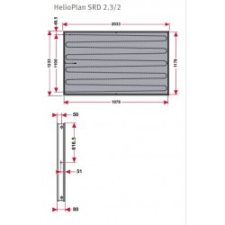 Dimensions panneau solaire SRD 2.3/2