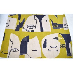 Tapis Tufté en Laine Plat MADE Khark Vert 230X162cm Pas Cher