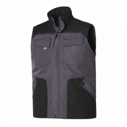 Gilet de Travail Taille XXL MOLINEL Outforce Elite Matelassé Gris/Noir 370Gr/m²