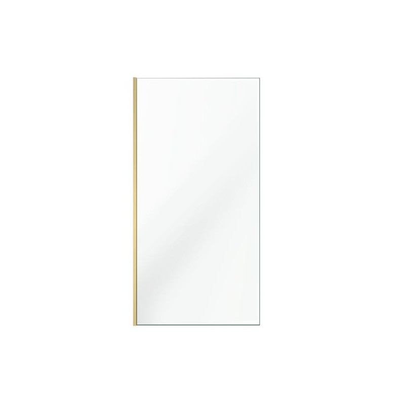 Paroi de Douche à l'italienne AURLANE 100×200cm Profilé Doré Verre Trempé 8mm Paroi de Douche à l'italienne AURLANE 100×200cm Profilé Doré Verre Trempé 8mm
