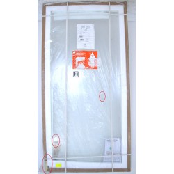 Paroi de Douche à l'italienne AURLANE 100×200cm Profilé Doré Verre Trempé 8mm Pas Cher