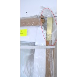 Paroi de Douche à l'italienne AURLANE 100×200cm Profilé Doré Verre Trempé 8mm Pas Cher