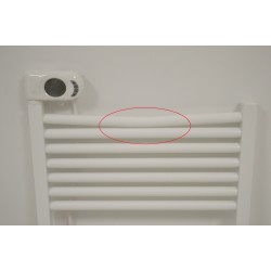 Sèche-Serviettes Electrique 500W ACOVA Tweed Vertical Mural Blanc pas cher