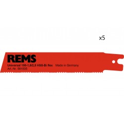 Paquet de 5 Lames de Scie Sabre REMS 150mm