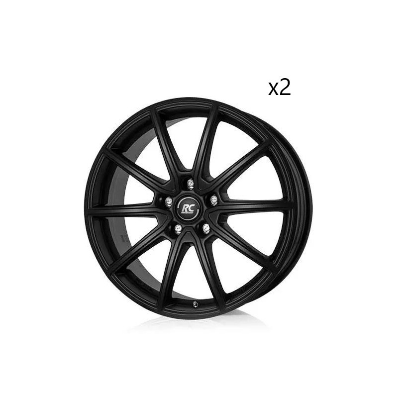 Lot de 2 Jantes en Aluminium RC DESIGN 5x114.3 ET53 17"