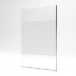 Paroi de Douche à l'Italienne AURLANE 120x200cm Verre Transparent Trempé 8mm Bande Dépolie