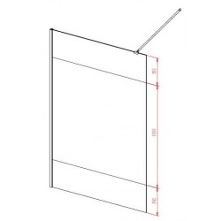 120x200cm Verre Transparent