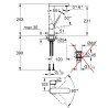 Mitigeur de Lavabo GROHE Monocommande Taille L Chromé Pas Cher