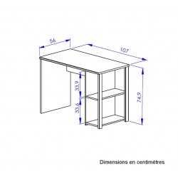 Bureau 107x56x75cm