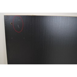 Bureau Soan DIAGONE Style Industriel à 2 Étagères 107x56x75cm Imitation Chêne Helvezia et Noir Pas Cher