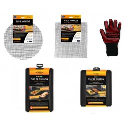 DURANDAL - Ensemble Cuisson Barbecue Pats, grilles et gants