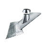 Solin Toiture Inox pour tuile et Ardoise TUBEST Pente 5°-30° Collet Anti-Intempéries + Kit Plomb DW25