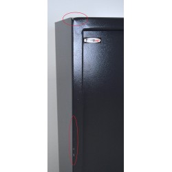 Armoire à Fusils 5 Armes TECHNOSAFE avec Coffre Fort et Serrure à Clé Noire Pas Cher