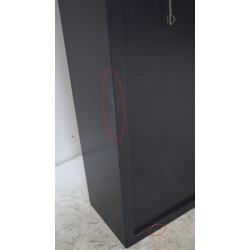 Armoire à Fusils 5 Armes TECHNOSAFE avec Coffre Fort et Serrure à Clé Noire Pas Cher