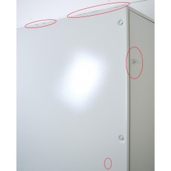 Armoire Electrique au Sol en Acier NVENT HOFFMAN Porte Simple 1600X800X400mm Grise Pas Cher