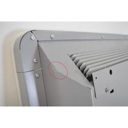 Radiateur Électrique Double Cœur de Chauffe 2000W GOODHOME Sondrio Connecté Digital Vertical pas cher