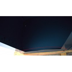 Armoire Haute d'Atelier HECO Portes Transparentes Vitrées 1980x1000x490mm 3 Tablettes Bleue Pas   Cher