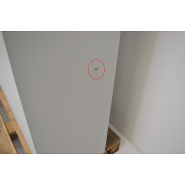 Armoire Haute Monobloc à Portes Battantes CARAY 4 Etagères Grise 1200x420x1945mm pas cher
