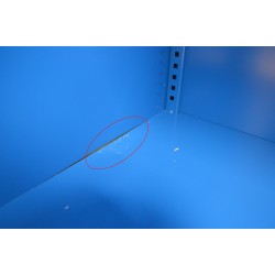 Armoire d'Atelier CARAY Portes Battantes avec 5 Etagères 200x60x120cm Bleu pas cher