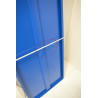 Armoire d'Atelier CARAY Portes Battantes avec 5 Etagères 200x60x120cm Bleu pas cher