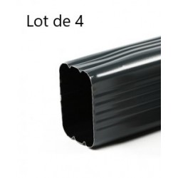 Descentes Rectangulaires pour Gouttières ARALTEC 60x80mm