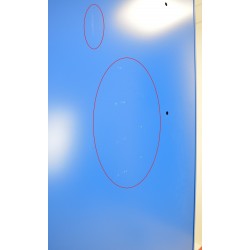 Armoire d'Atelier Portes Battantes avec 4 Etagères 200x50x95cm Bleu pas cher