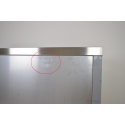 Meuble Bas Inox Professionnel 2 Portes Coulissantes sur Pieds pas cher
