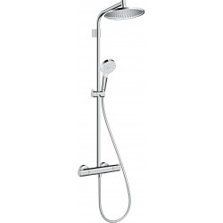 Colonne de Douche Avec Mitigeur Thermostatique HANSGROHE Crometta S240