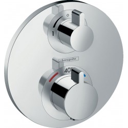 Façade Pour Mitigeur Thermostatique HANSGROHE Ecostat S Avec Robinet d'Arrêt et Inverseur Chrome