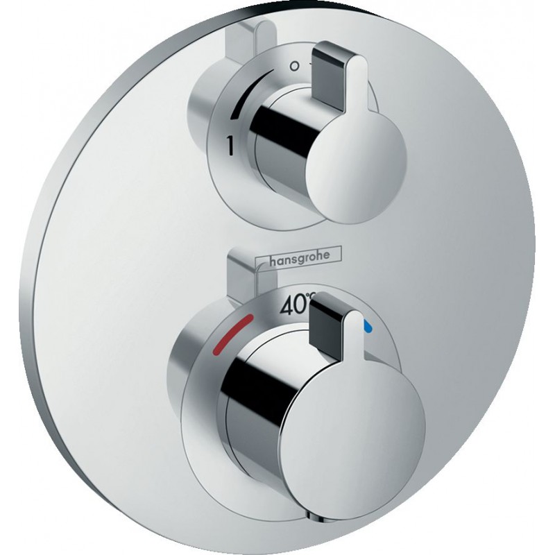 Façade Pour Mitigeur Thermostatique HANSGROHE Ecostat S Avec Robinet d'Arrêt et Inverseur Chrome Façade Pour Mitigeur Thermostatique HANSGROHE Ecostat S Avec Robinet d'Arrêt et Inverseur Chrome