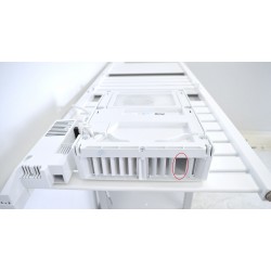 Sèche-Serviettes Electrique 1750W SAUTER Kelud Slim Ventilo Blanc Pas Cher