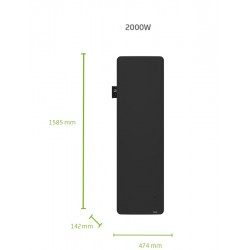Radiateur Electrique 2000W Vertical