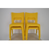 Lot de 4 Chaises pour Enfant Lou T1 et T2 Hauteur d'Assise 29.5cm Jaune - 45319014