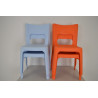 4 Chaises pour Enfant Lou T1 et T2 Hauteur d'Assise 29.5cm Orange et Bleu - 45319007 45319057