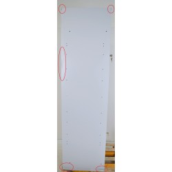 Vestiaire multicases CARAY 4 Casiers 2 Colonnes Monobloc Fermeture à Clés 180x120x50cm Pas Cher